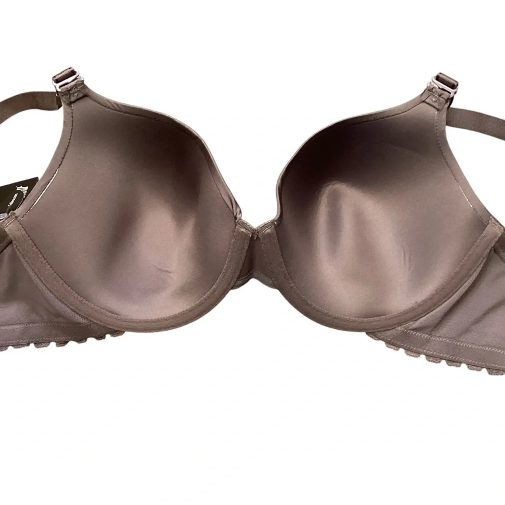 34DD Paramour Gorgeous Memory Foam Contour Convertible T-Shirt Bra‎ 255455 Mink